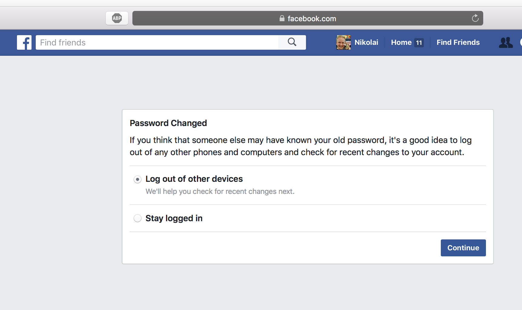 Password Reset Success